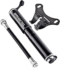Pro Bike Tool Mini Bike Pump Classic or Premium Edition Fits Presta and Schrader Valves High Pressure PSI Bicycle Tyre Pump for Road and Mountain Bikes, black