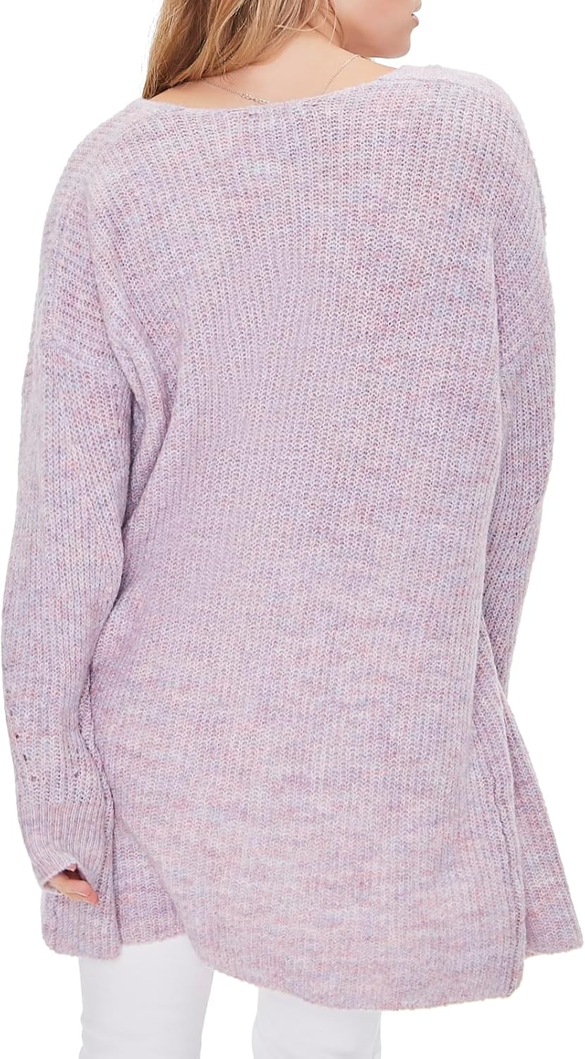 Forever 21 Womens Marled Open-Front Cardigan Sweater - Image 3
