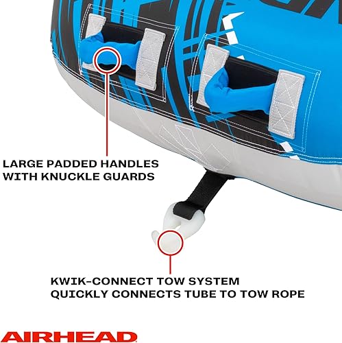 Miniatura 4 de AIRHEAD G-Force, 1-4 Rider Towable Tube for Boating, Multiple Size Options Available