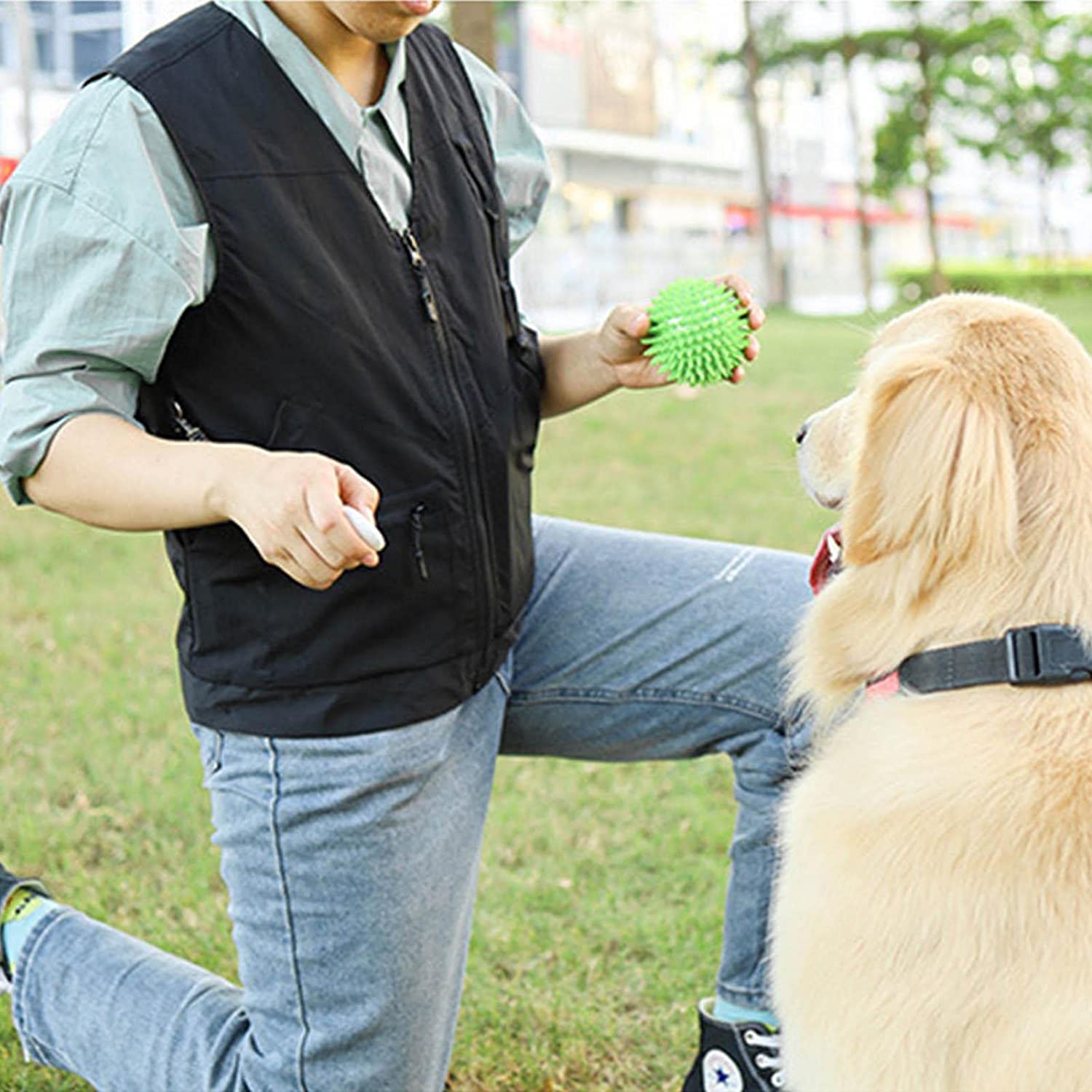 Gilet antivento per addestramento cani, gilet per addestratori di animali domestici, con tasche multiple, per viaggi, caccia, pesca