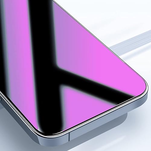 Miniatura 5 de Paquete de 2 protectores de pantalla de privacidad compatibles con iPhone 13 Pro Max y compatible con iPhone 14 Plus anti luz azul, protección