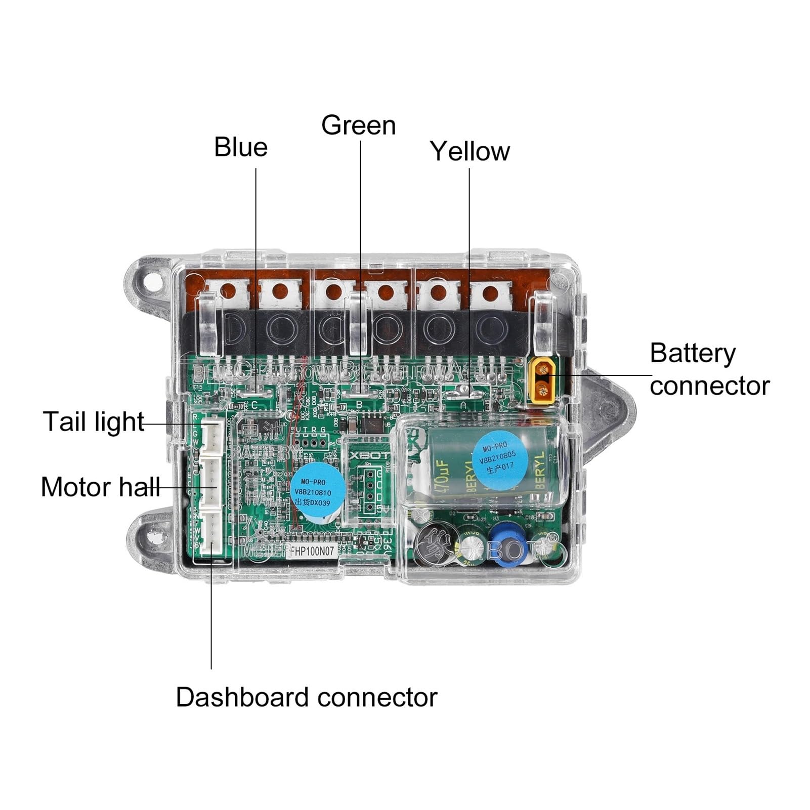 Fuente de alimentación conmutada for Patinete eléctrico Xiaomi M365, Controlador de Placa Base con Plantilla BT, Accesorios for Patinete eléctrico