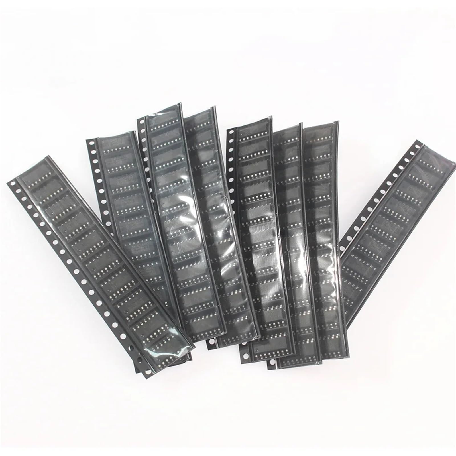 Kit di componenti elettronici IC logici SMD da 80 Pezzi 74HC00D 74HC04D 74HC08D 74HC14D 74HC138D 74HC164D 74HC165D 74HC595D Set di Chip IC SOP