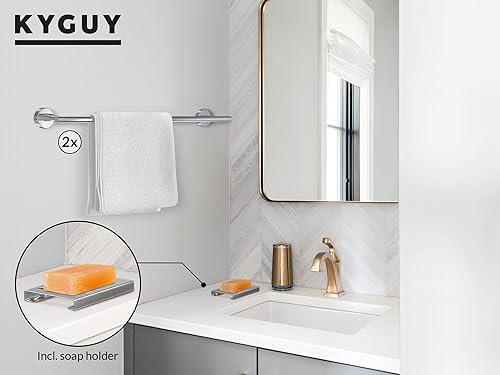 Miniatura 6 de Juego de accesorios de baño de alta calidad, kit completo de accesorios de baño, fácil de instalar, toalla de baño, jabón y soporte de papel