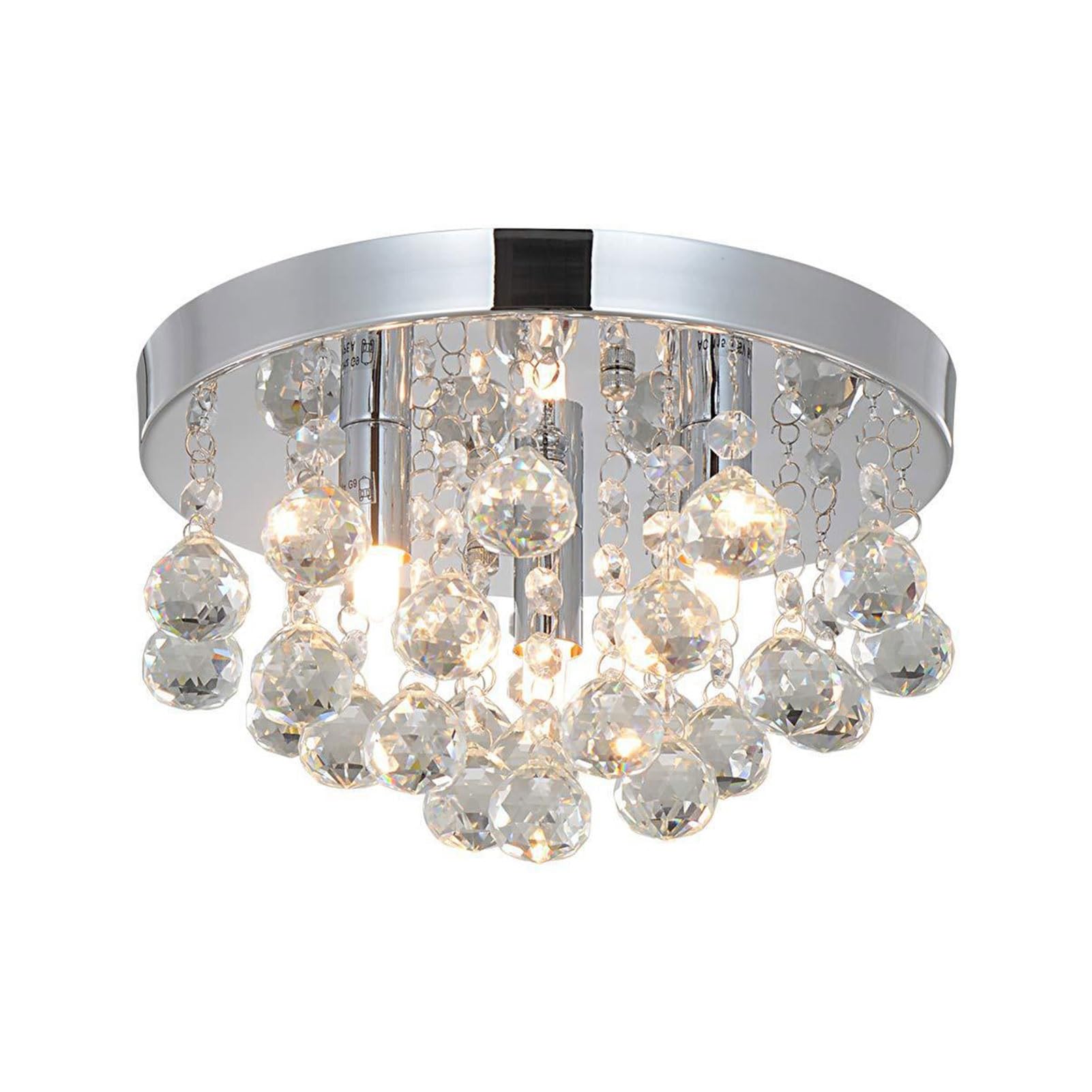 Plafond crystal light au design de pluie de cristal K9 - 8