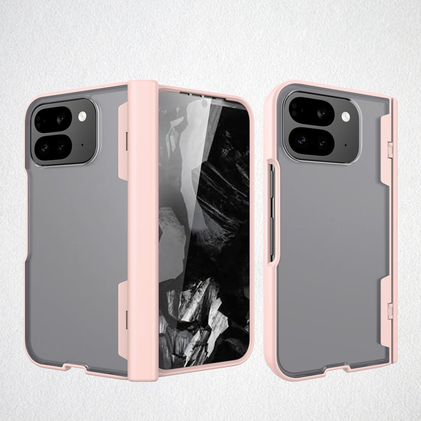 Coque Google Pixel 9 Pro Fold rose antichoc avec protection charnière - 8