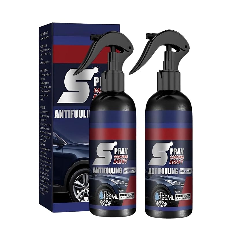 Kit com 2 Sprays de Revestimento Cerâmico para Carro GOCAYRRY, Lavagem sem Água e Acabamento Hidrofóbico AG001H