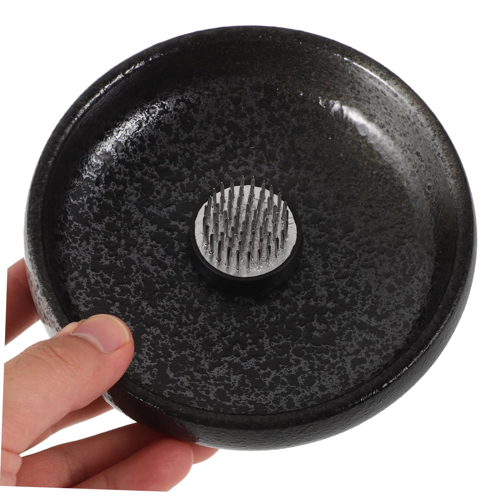 BELLIFFY Retro Style Flower Plate Flower Arranging Frog Floral Frog Holder DIY Tool