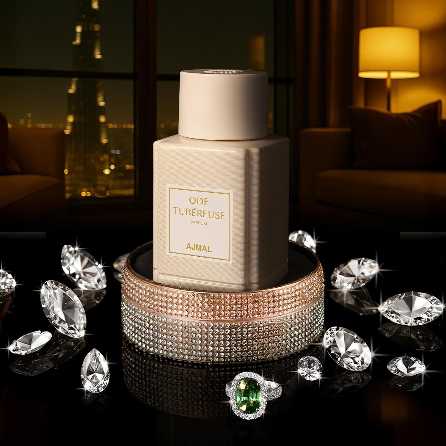 Ajmal Ode Tubéreuse Eau de Parfum for Women – 3.4 fl oz Oud Marquis Luxury Premium Floral Woody Perfume | Long Lasting French Fragrance | Made in France & Crafted in Dubai | Exclusive for USA - Image 4