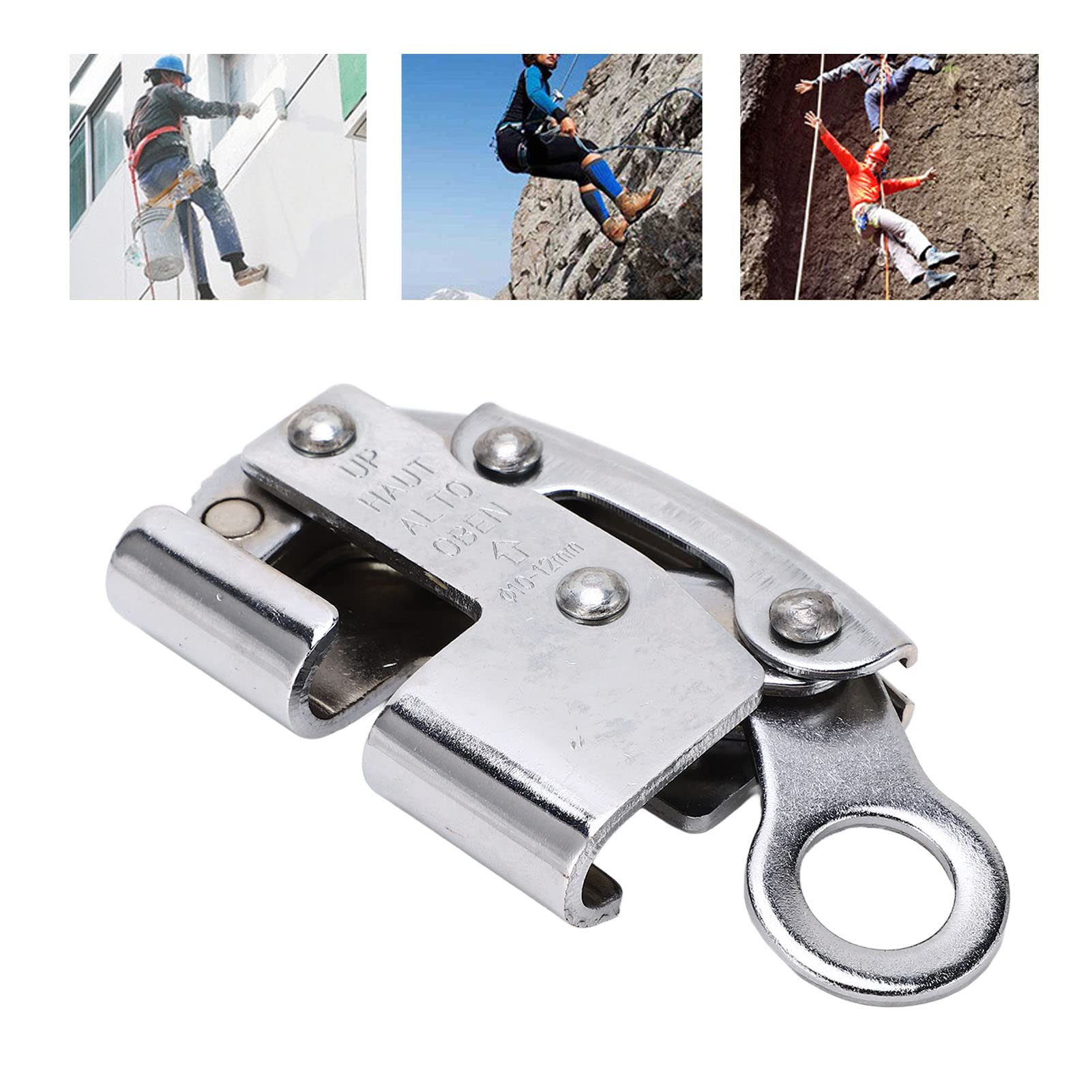 Escalada en Roca Bloqueo Automático Cuerda Agarre Protección contra Caídas Arnés de Seguridad Dispositivo de Agarre de Cuerda