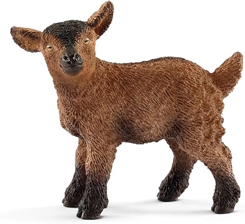 Schleich Farm World, juguetes realistas de animales de granja para niños y niños, figura de juguete de cabra bebé, a partir de 3 años