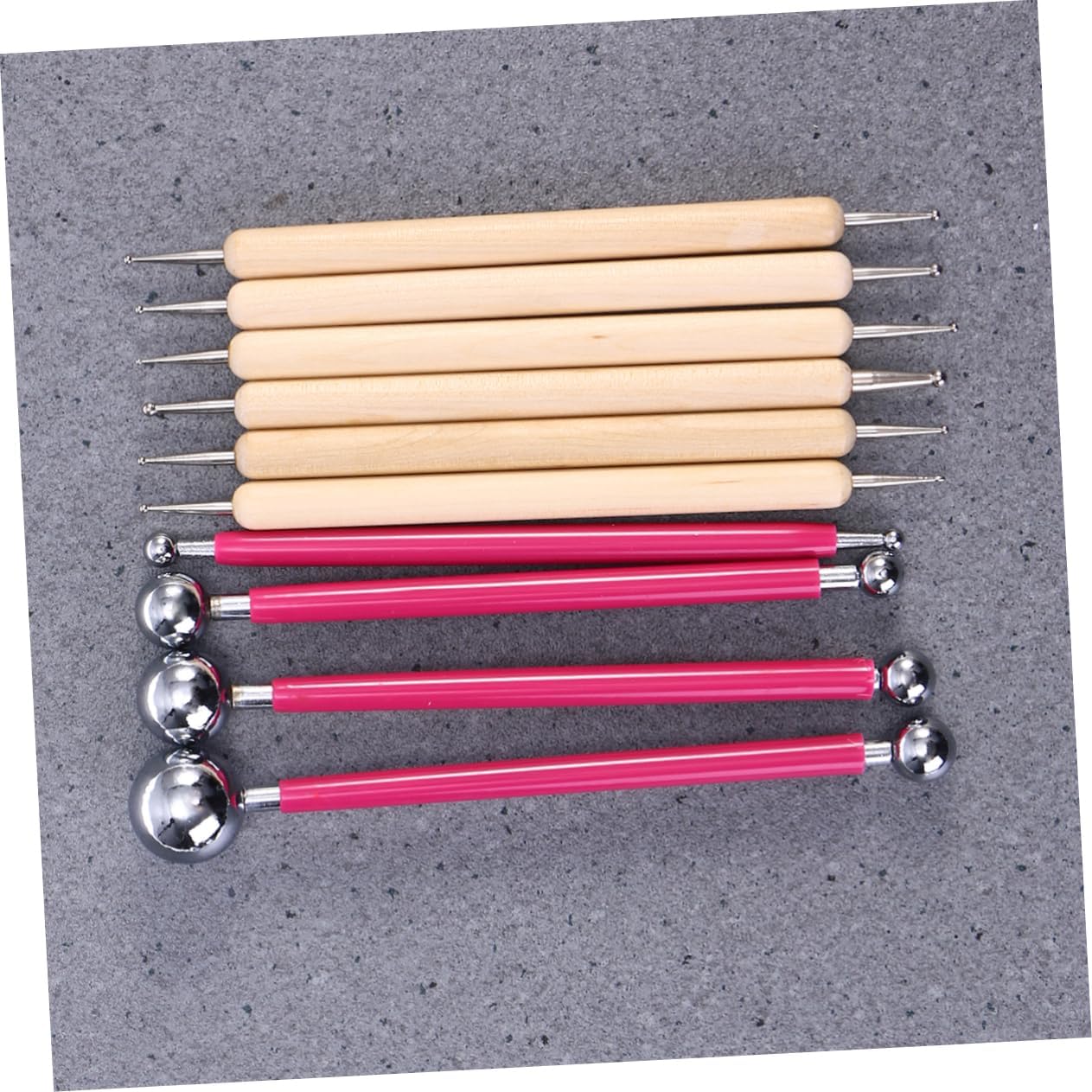 SEWOART Clay Tool Set 10 Piece Stylus Tools Set for Embossing Multifunctional for Watercolor Acrylic Painting