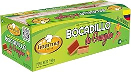 Pack de 36 Bocadillos de Guayaba - 950 g - Sabor Dulce - Alto Contenido en Vitamina C - Aporta una Dosis Extra de Energía - Propiedades Digestivas - Ideal para Deportistas - Gourmet Latino