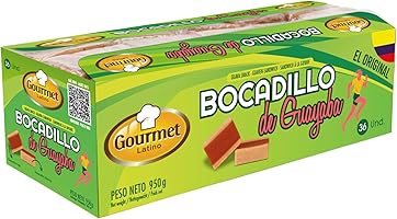 Pack de 36 Bocadillos de Guayaba - 950 g - Sabor Dulce - Alto Contenido en Vitamina C - Aporta una Dosis Extra de...