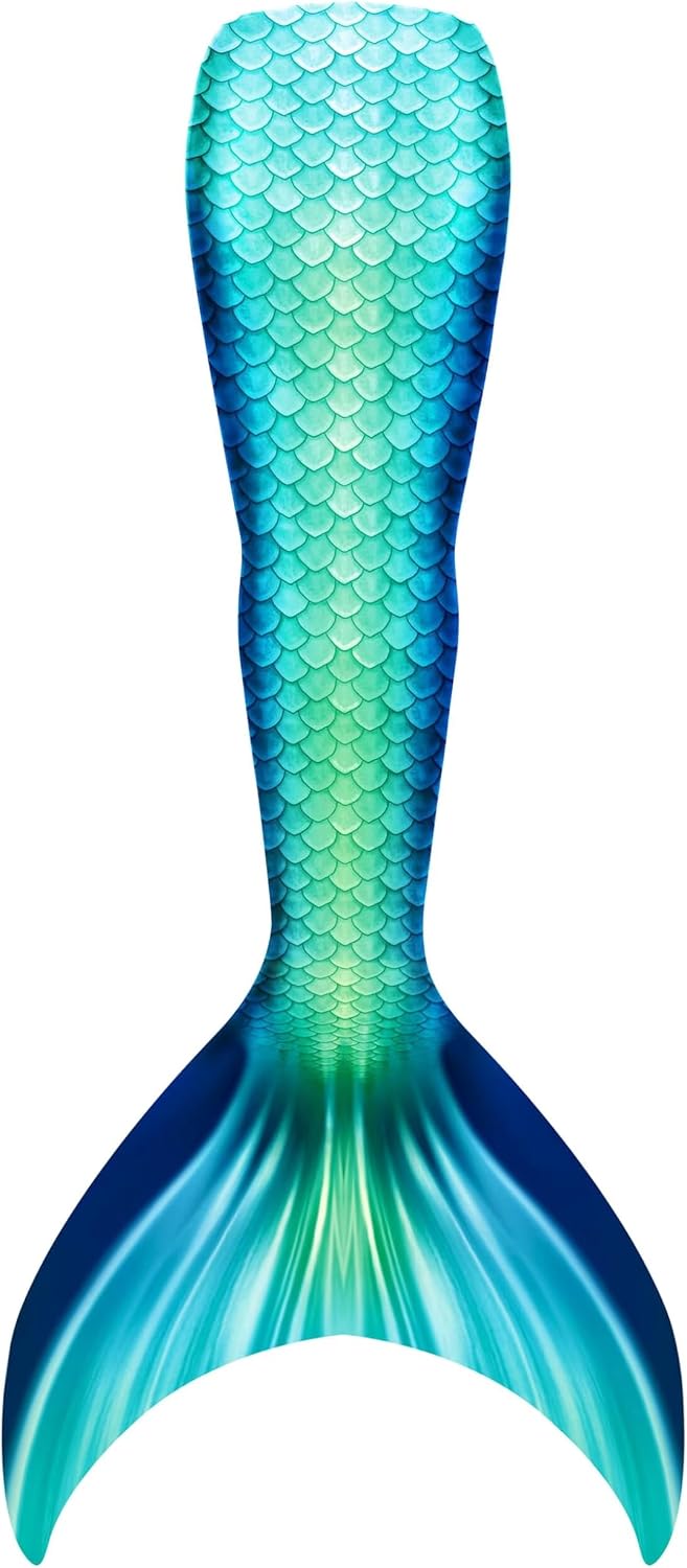 DNFUN Mermaid Tail for Swimming for Adults,Without Monofin.