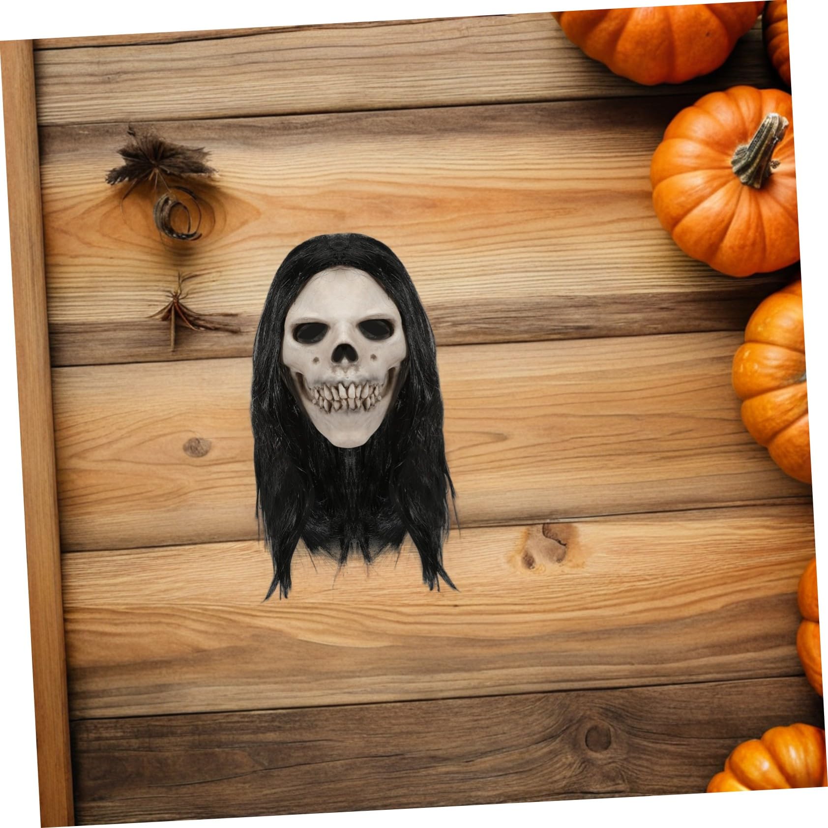 ULTECHNOVO 2 Stück Realistische Latex Schädelmaske für Erwachsene Atmungsaktives Flexibles Halloween Kopfstück für Escape Rooms Cosplay Themenpartys und Grusel Events