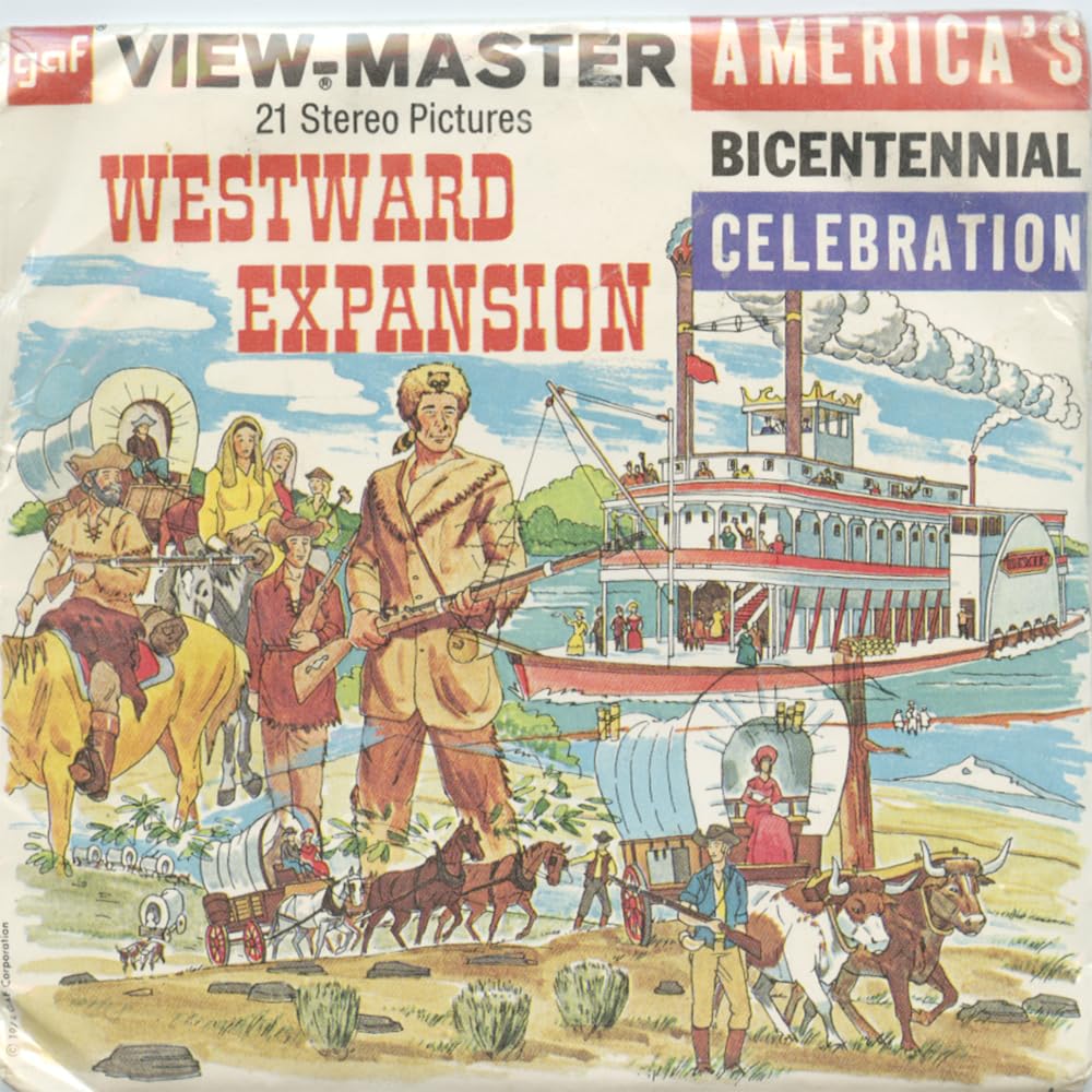 3Dstereo 21 Images from Western Expansion 1775 to 1897 - America's Bicentennial Celebration - Needs View-Finder or View-Master viewer