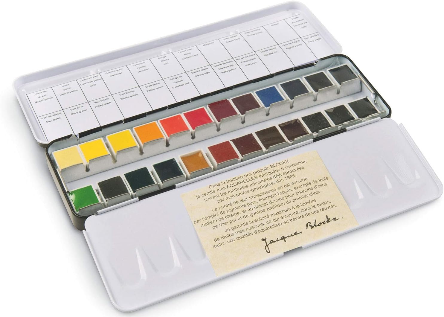 Blockx 24 Half Pan Watercolor Set Amazon.co.uk Home & Kitchen