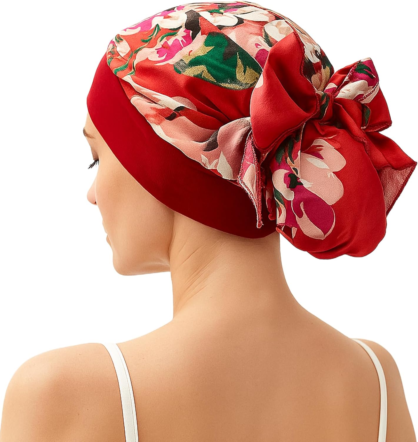 FADACHY Chemo Headwear for Women,Chemo Caps Lightweight for Summer with Head Scarf,Silky Soft Hair Turbans Fashion - Image 3