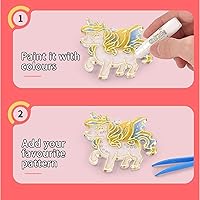 Vista 4 de IVYDREVER Juego de arte y manualidades de pintura de cristal, 2023 nuevo juego de arte y manualidades (D)