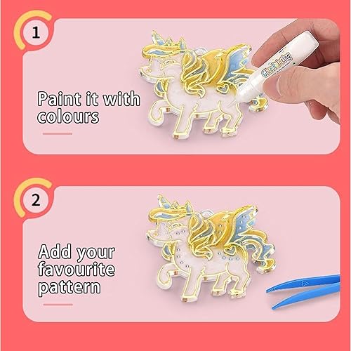 Miniatura 4 de IVYDREVER Juego de arte y manualidades de pintura de cristal, 2023 nuevo juego de arte y manualidades de pintura de cristal (F)