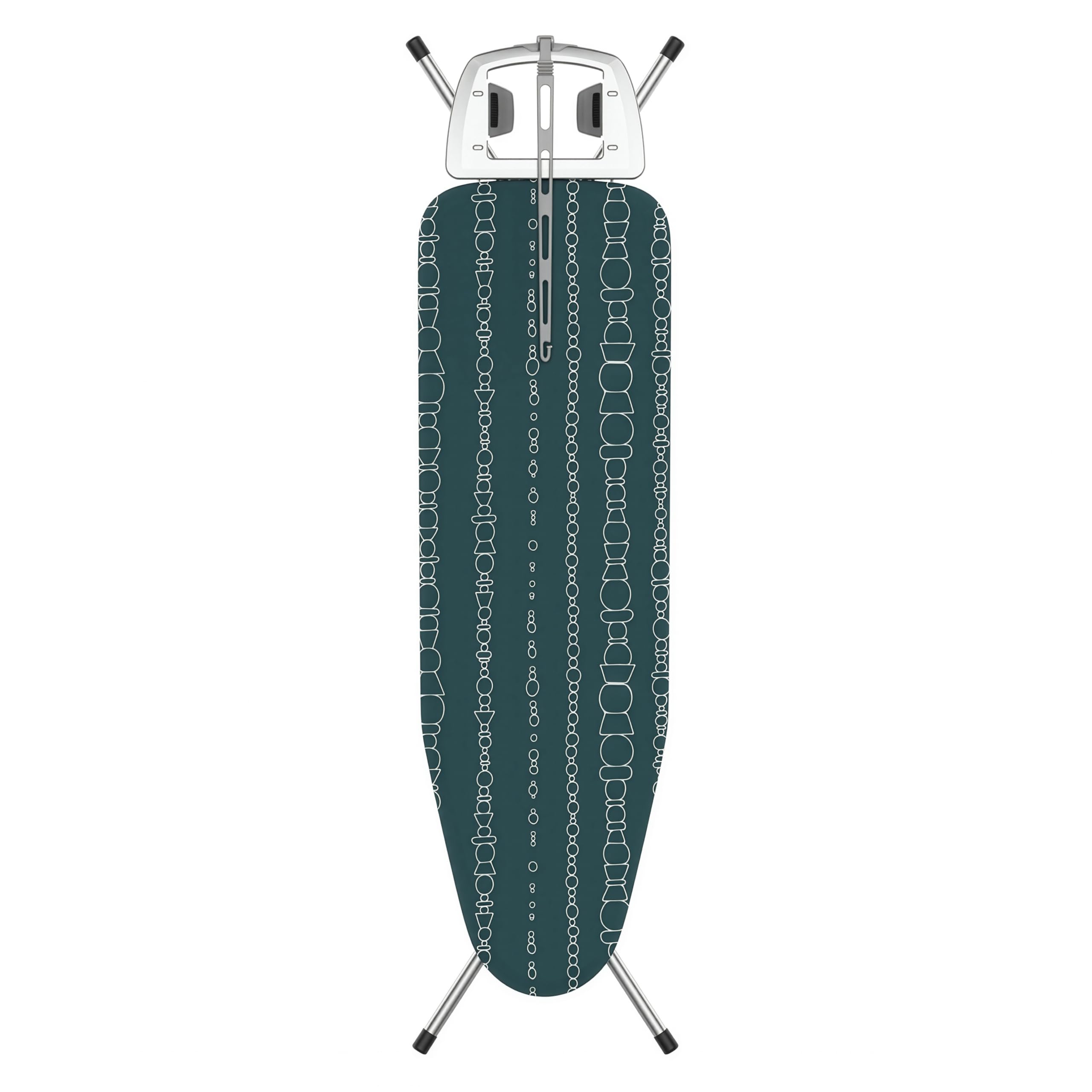 Rörets Asse da Stiro Exclusive Chrome - Premium Regolabile in Altezza, Ampio Poggiaferro, Supporto per Cavo e Sistema di Chiusura di Sicurezza - 118 x 43 x 88 cm