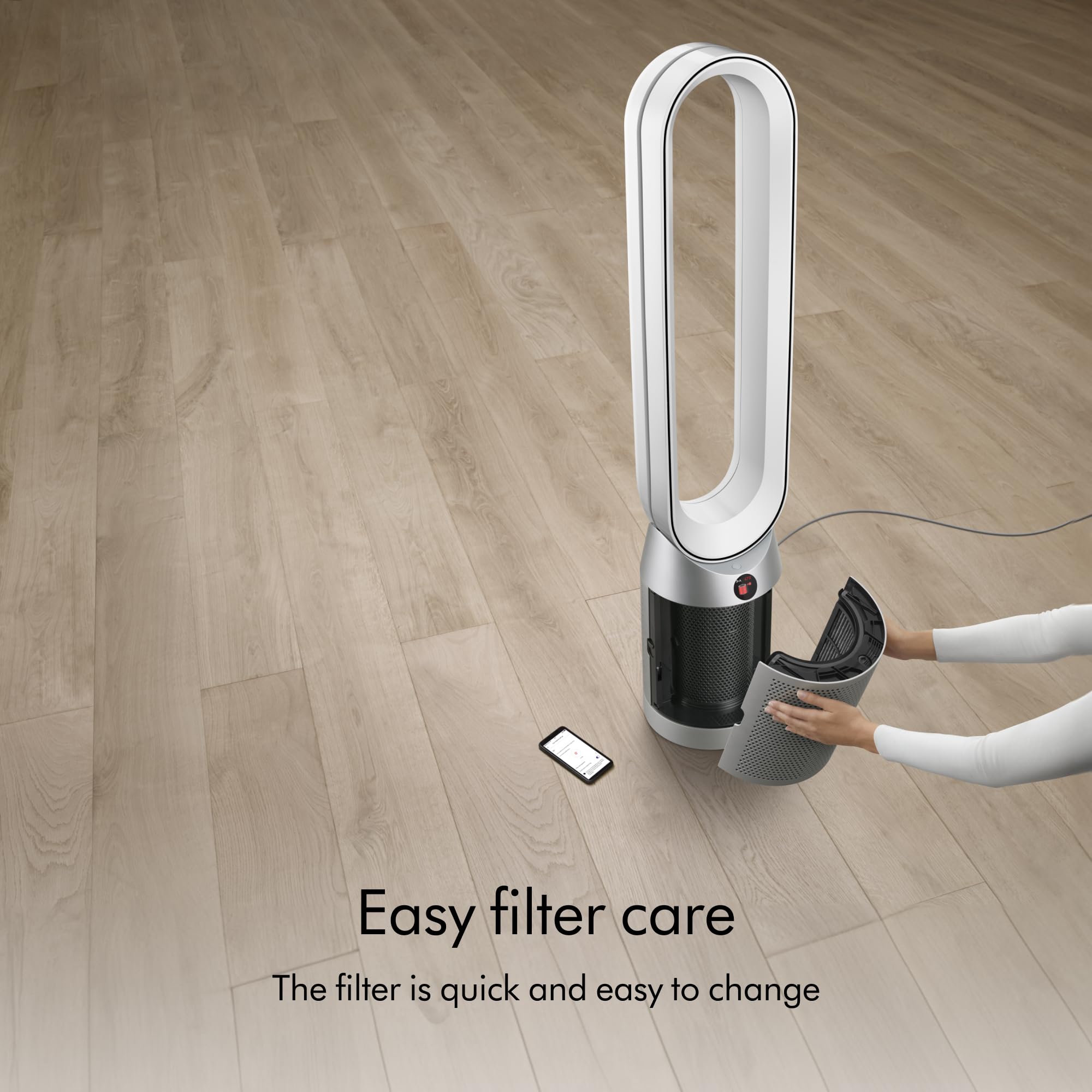 Dyson Purifier Cool™ TP07 Smart Air Purifier and Fan - White/Silver