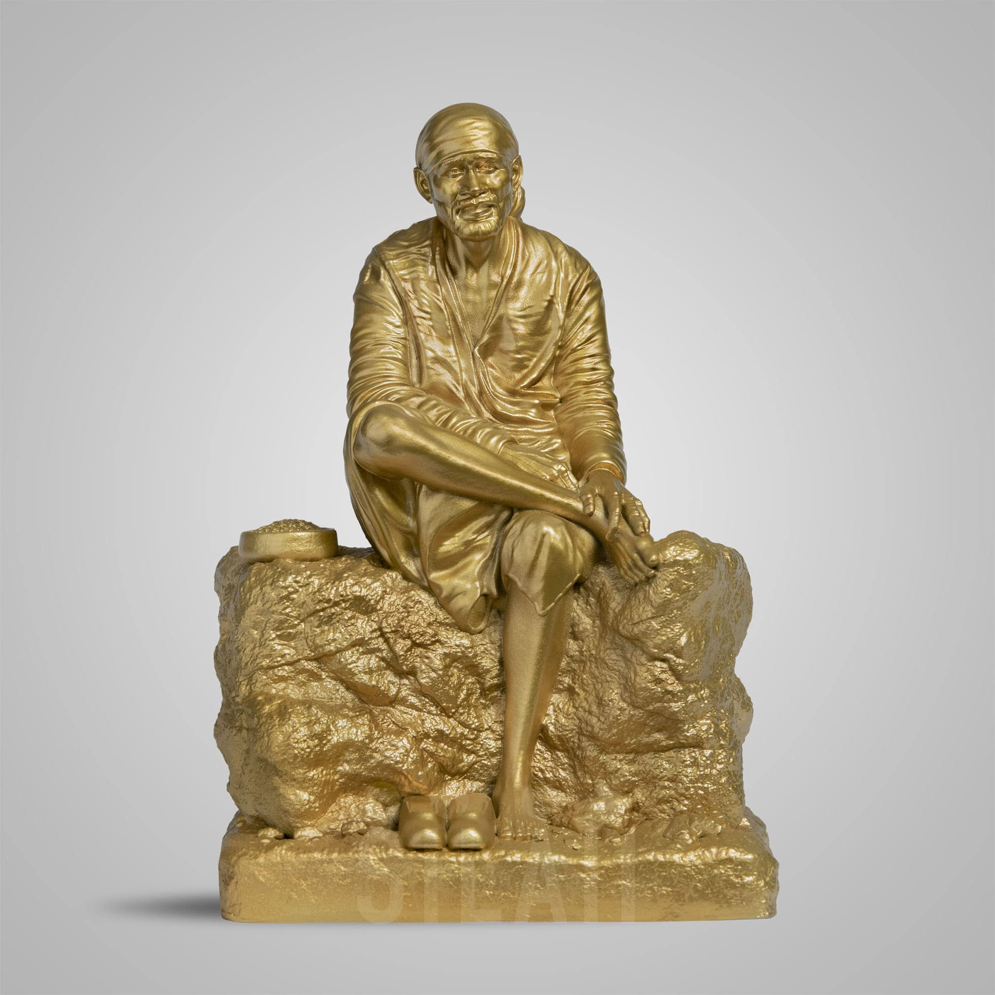 Shirdi Sai Baba Sculpture - Antique Bronze -8