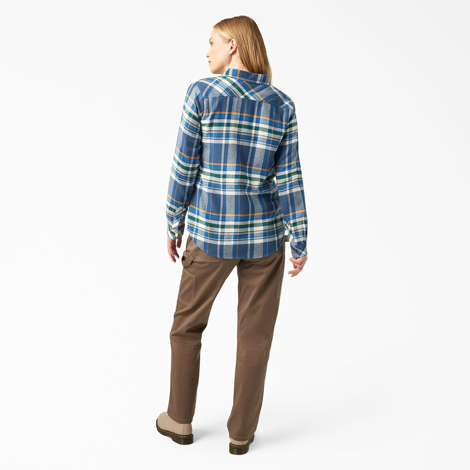 Dickies Womens L/S Plaid Shirt - Image 5