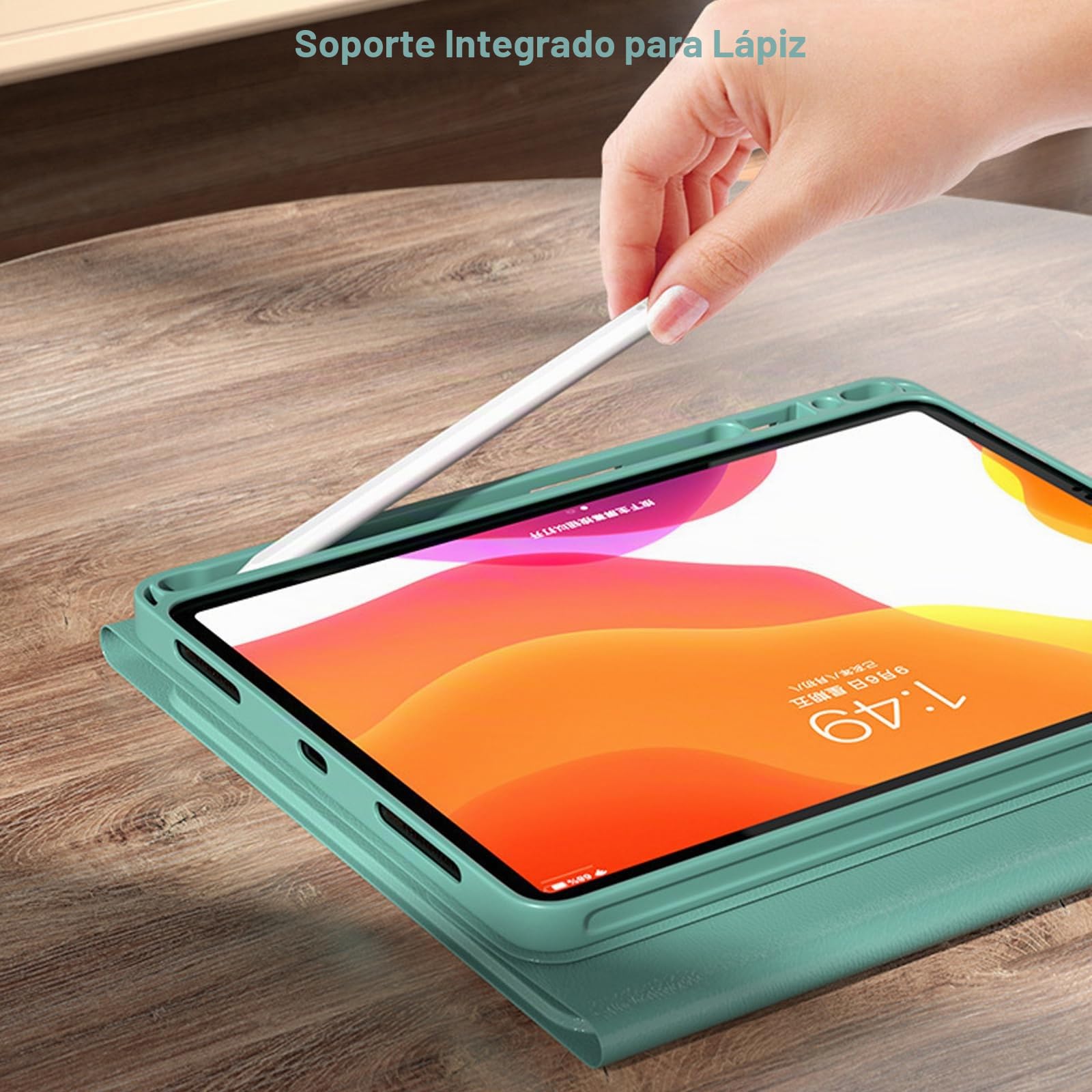 Funda con Teclado para iPad Air 11 Pulgadas (M3/M2, 2025/2024)/Pro 11 Pulgadas (1ª, 2ª, 3ª, 4ª generación)/Air 5ª 4ª generación, Contiene Ñ, Teclado Inalámbrico Magnético Desmontable,Púrpura