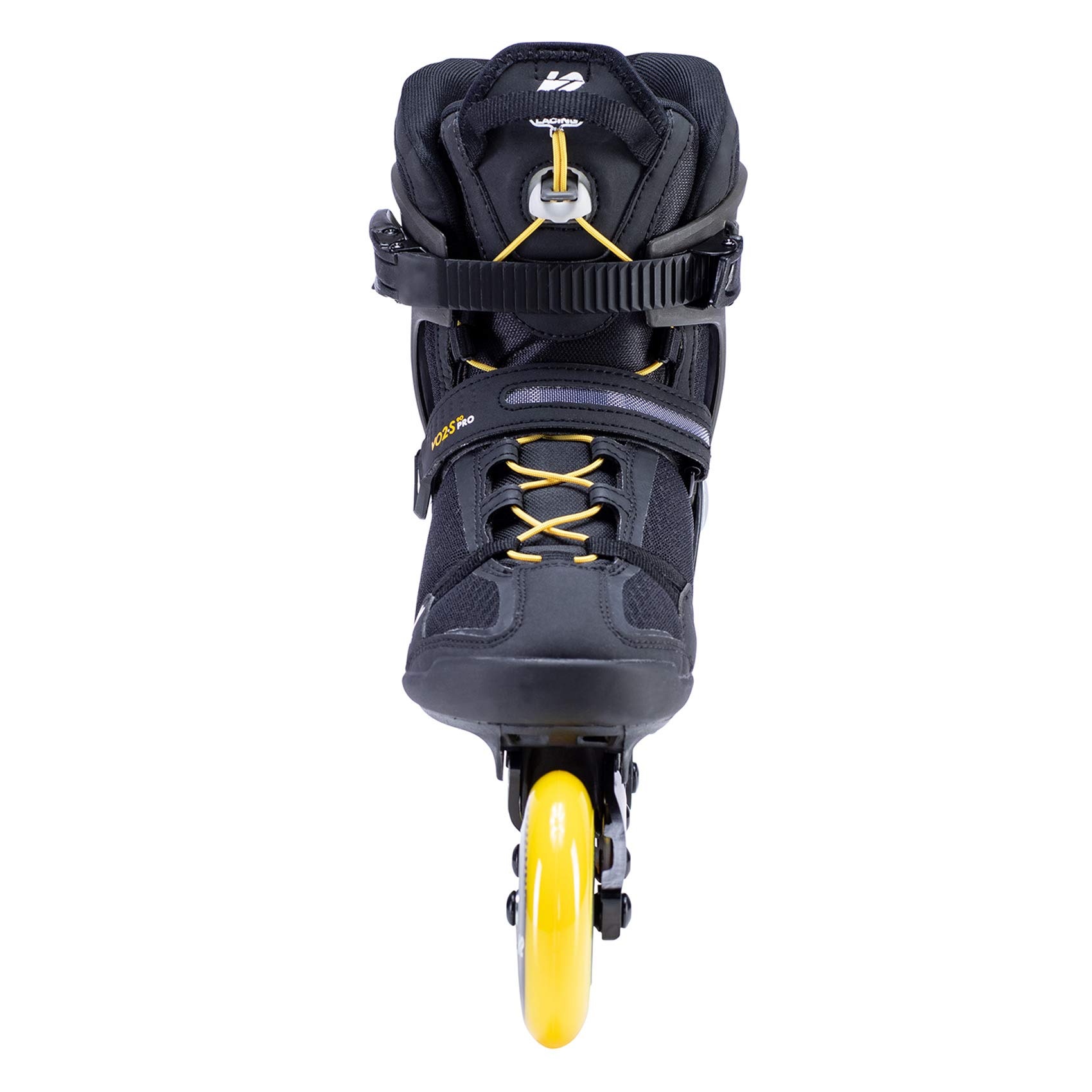 K2 Łyżworolki VO2 S 90 M dla mężczyzn z K2 Softboot, Black - Yellow, 30F0145