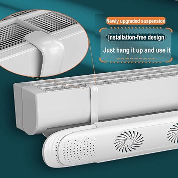 Adjustable Flow Deflector for Air Conditioner, Retractable Baffle Shield, Air ent Deflector for AC Split Unit