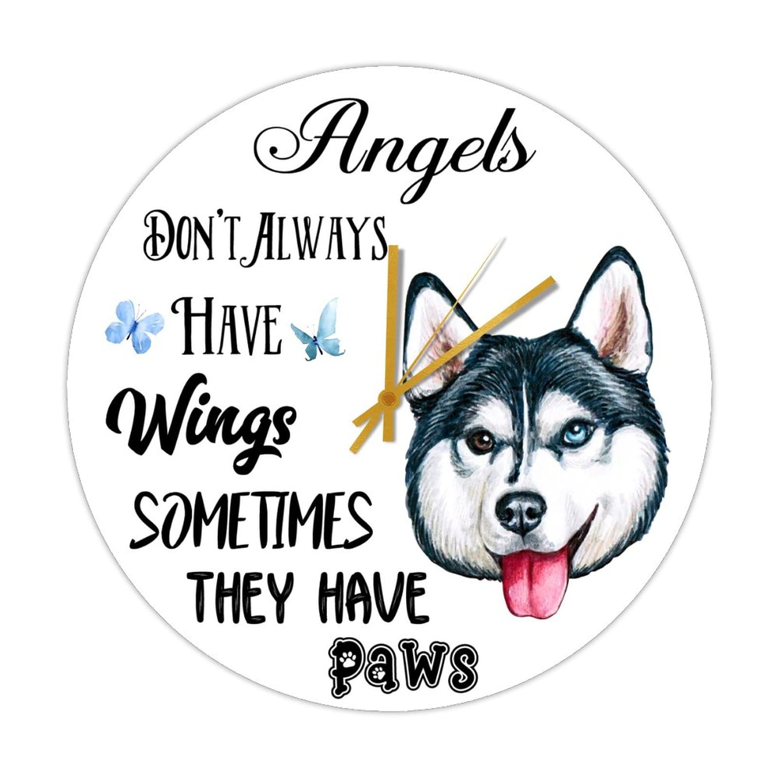 Cadeau pour les amoureux des animaux : horloge en bois rustique