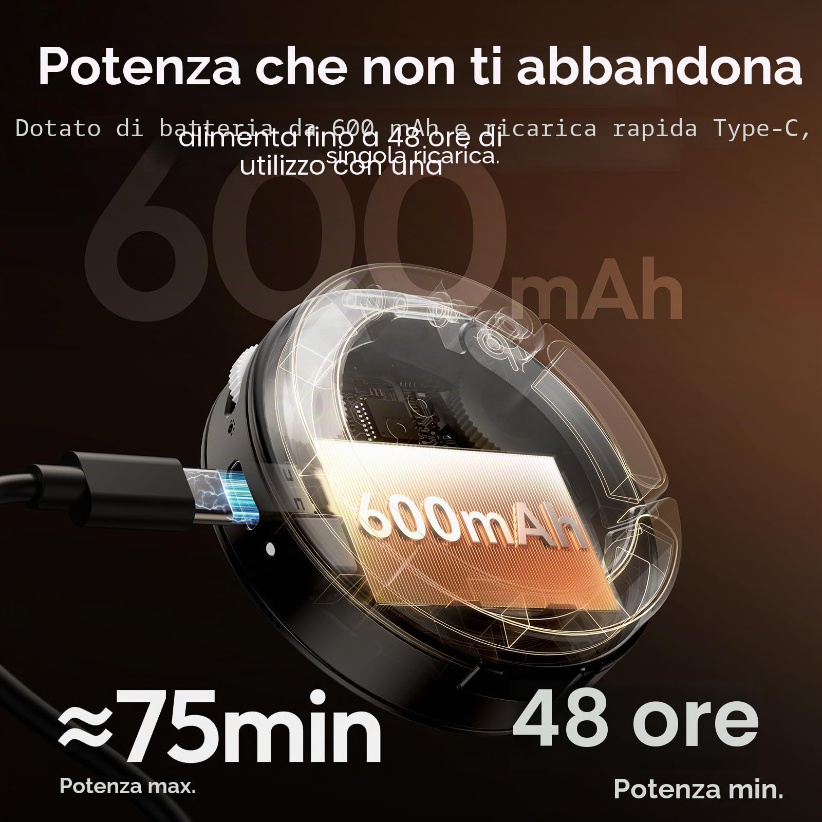 ULANZI ML05 Luce selfie per telefono, Luce ad anello magnetica per selfie con specchio, 9000K CRI≥97, Ring light portatile per smartphone ad angolo completo per viaggi, vlog, foto e video, Nero