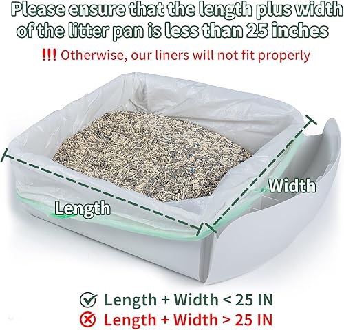 Miniatura 2 de 40 forros para caja de arena para gatos ANWA automática, resistente, extra gruesa