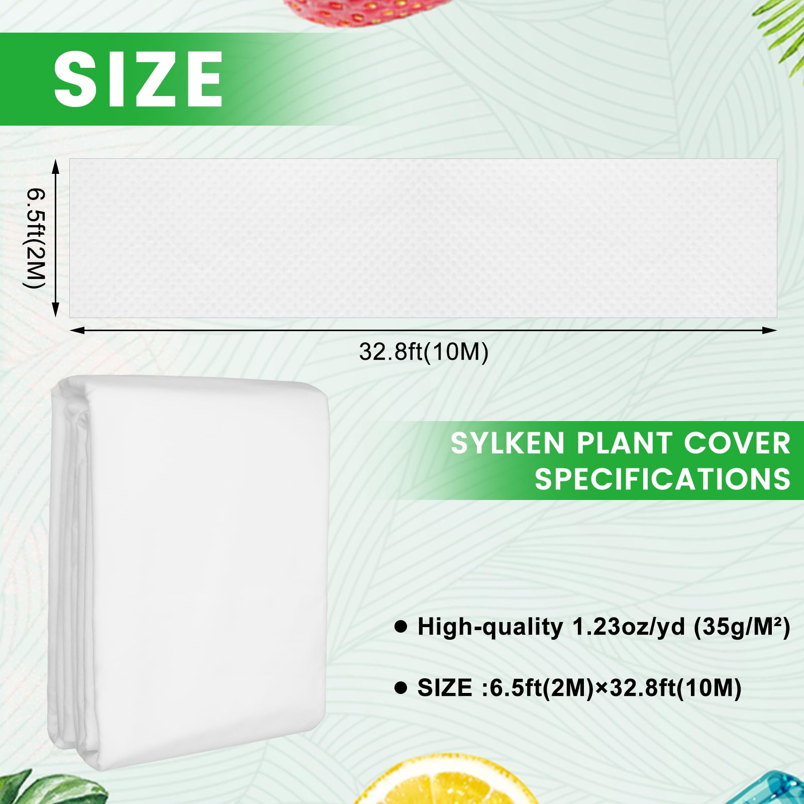 Sylken 2x10m Plant Fleece Frost Protection - Image 2