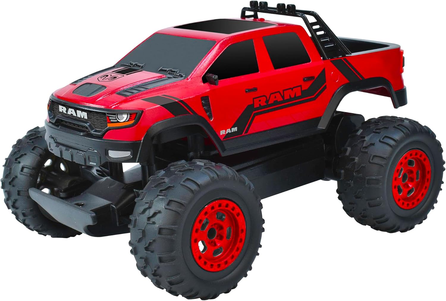 Ram TRX Pickup 1:22 Scale R/C - Red - Taiyo, 2.4GHz, Remote Control Vehicle, Authentic Design Truck, Controller, Battery Powered Hobby Car