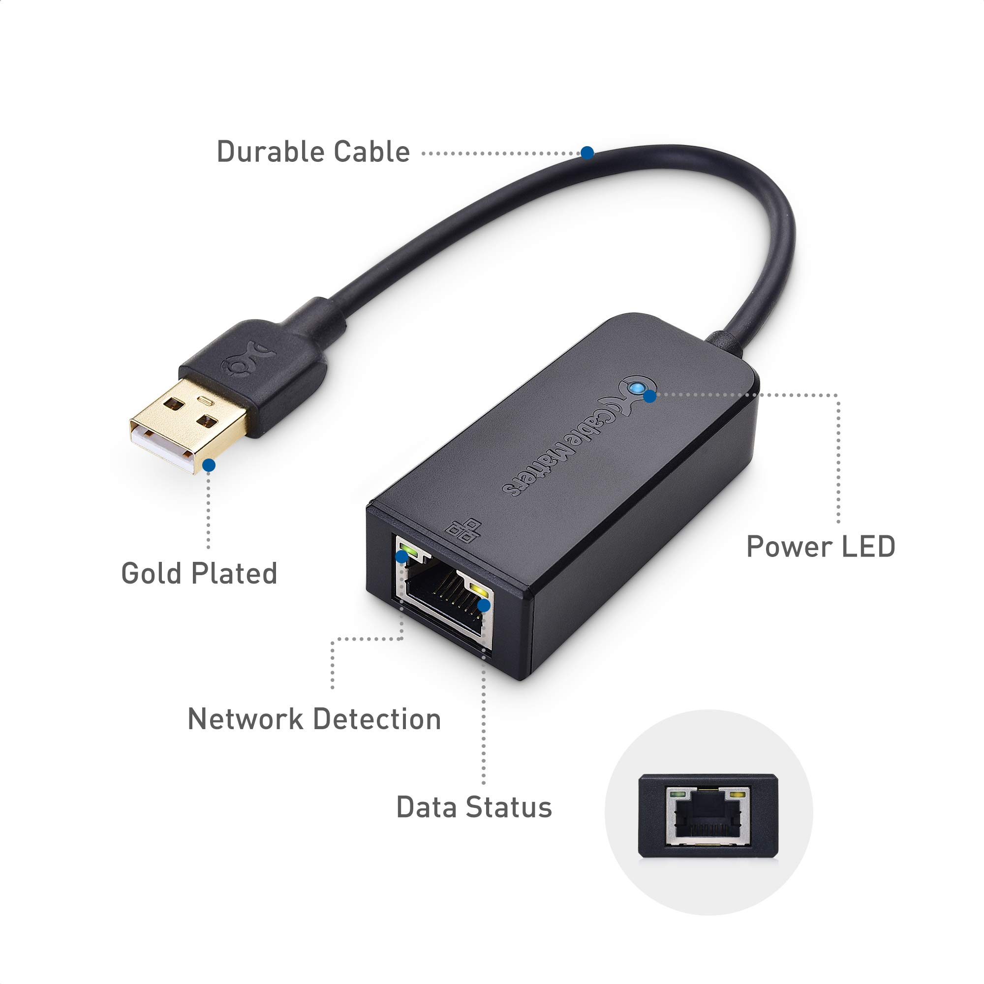 Amazon.co.jp: Cable Matters USB LAN 変換アダプター Switch対応 有線