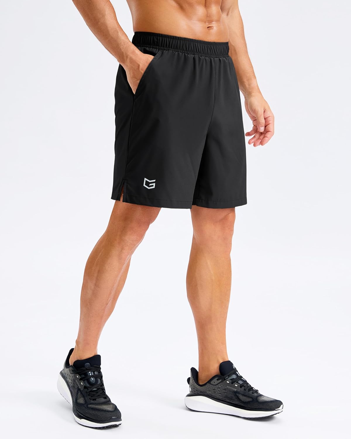 G Gradual Men's Athletic Running Shorts with Pockets Lightweight Quick Dry 5"/ 7"/ 9" Basketball Workout Gym Shorts for Men