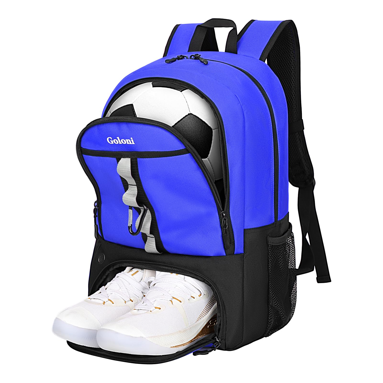 Goloni Youth Soccer Bag,Basketball Bag with Ball Compartment & Shoe Compartment,Backpack for Football Volleyball Basketball