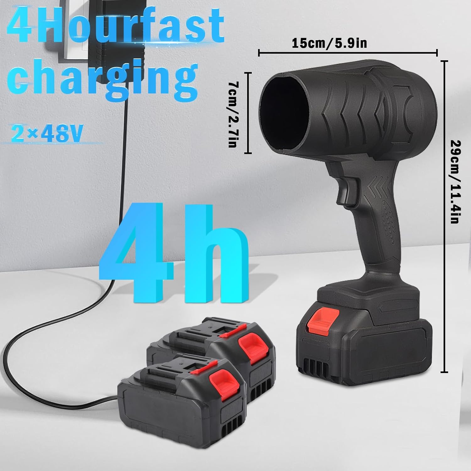 Leaf Blower Cordless with Battery,blowers for Lawn Care,New Portable Cordless Leaf Blower Handheld Turbo with 2 Battery,20000rpm 150mph Turbo Jet Blower for Patio Cleaning, Lawn Care and Dust