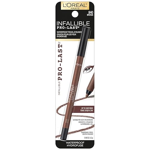 Miniatura 8 de L'Oreal Paris Makeup Infallible Pro-Last Lápiz delineador de ojos, impermeable y resistente a las manchas, se desliza con facilidad para crear