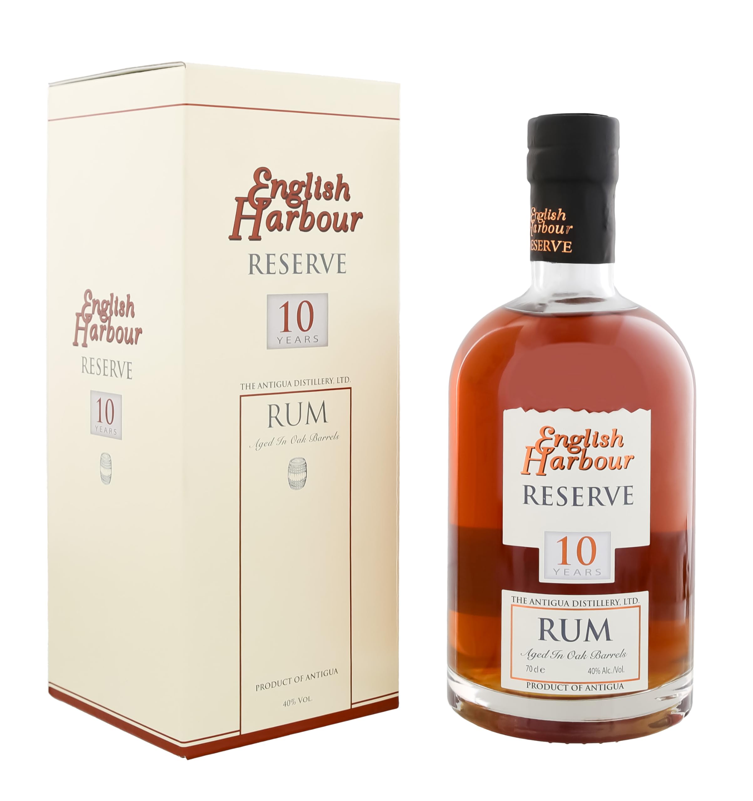 English Harbour RESERVE 10 Years Old Rum 40% Vol. 0,7l in Giftbox