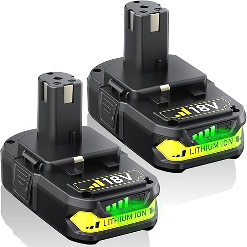 Miniatura 1 de Batería de repuesto de 4.0Ah para batería de litio Ryobi 18V ONE+ P104 P105 P102 P103 P107 18V batería de litio 2 paquetes