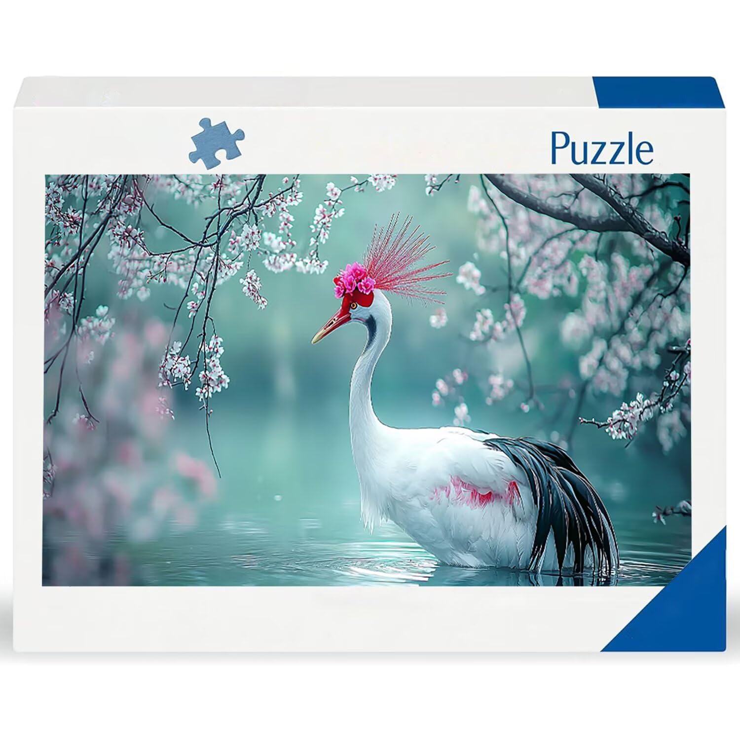 Puzzle para Adultos 1692 Piezas, Grulla Blanca del Lago Puzzle, Difícil, Desafiante, Rompecabezas Encajan Perfectamente, Letras en la Parte Posterior, Regalo para Personas Mayores (179x31cm) v-373