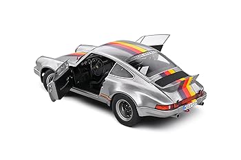 Amazon.com: Solido 1:18 Porsche 911 RSR Kremer 1973 Silver