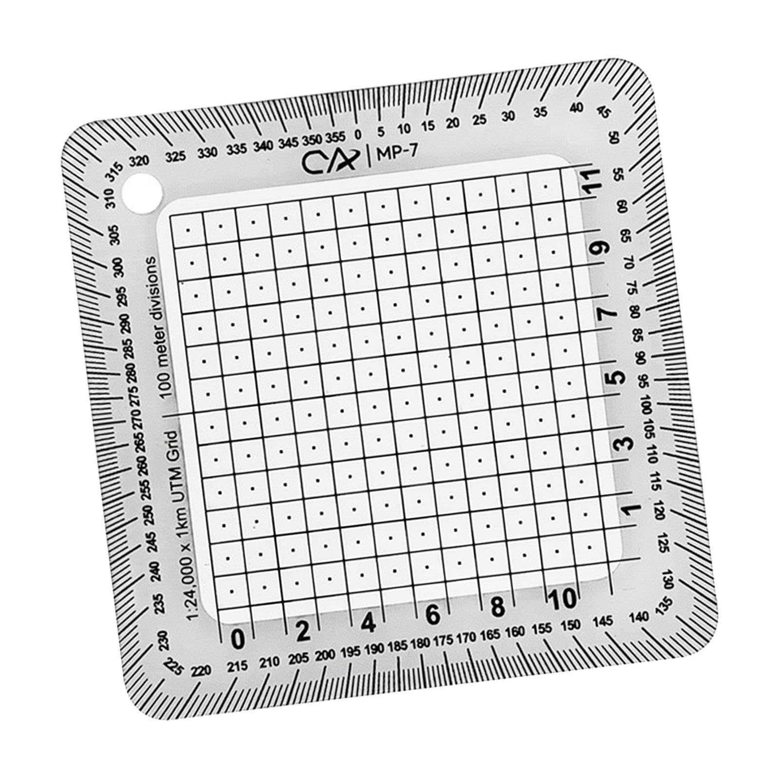 Zanthicia Durable Protractor Reading Tool Coordinate Ruler Shape Designed For Advanced Mapping And Field Studies Architects Engineers Protractors Ruler