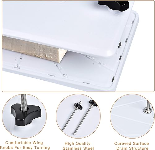 Miniatura 3 de Prensa de tofu elimina fácilmente el agua de un tofu para un mejor sabor, platos curvados de primera calidad para un fácil prensado