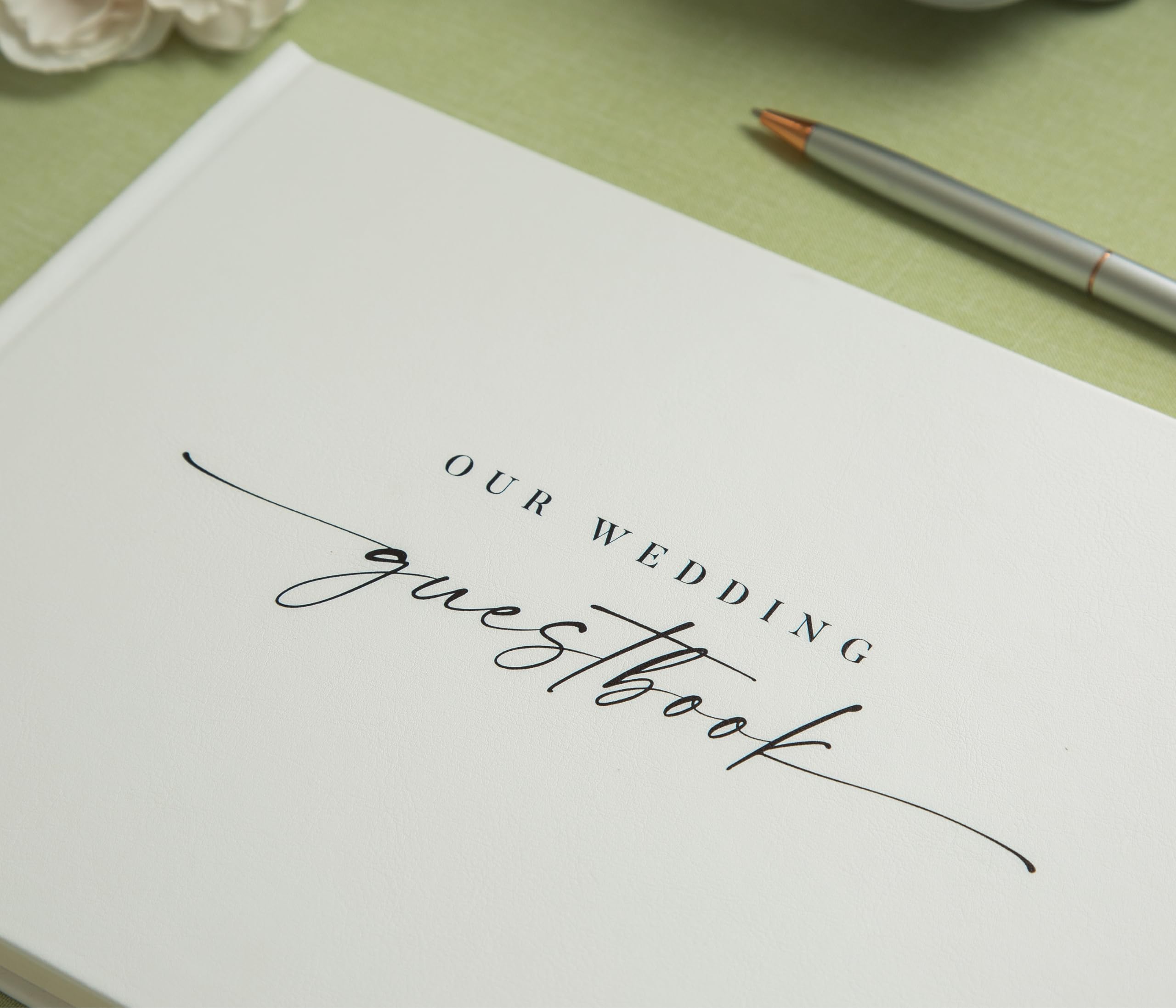 Libro de visitas de fotos de boda (cáscara) – Libro de visitas Polaroid de tapa dura blanca para recepción de boda, despedida de soltera, fiesta de compromiso, álbum de fotos con 120 pegatinas de
