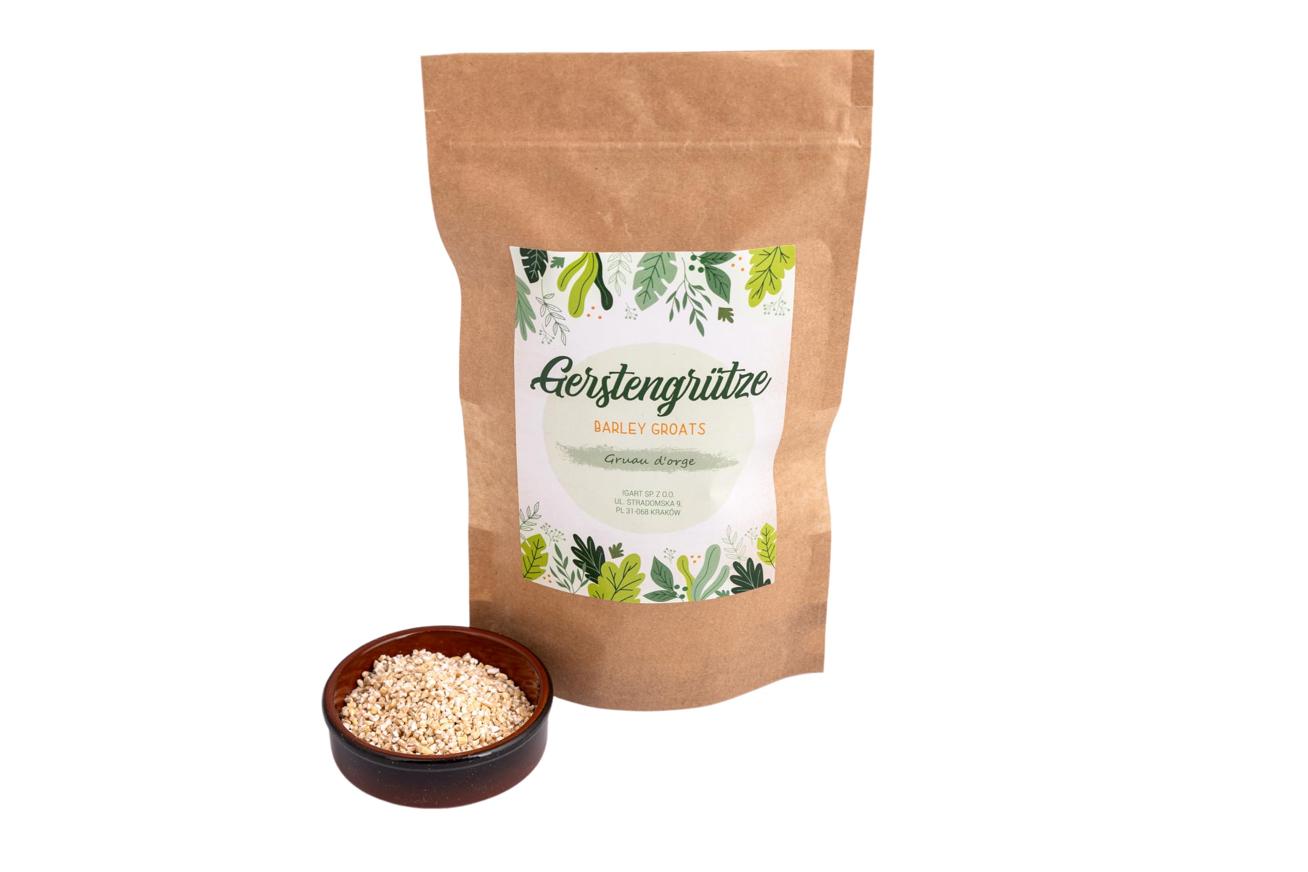 IGART Semole d'orzo 10 kg, Ideale per zuppe, secondi piatti o insalate, Ideale anche per dessert o con latte